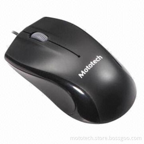 Stylish 3D Wired Optical Mouse with Ergonomics Design and USB Port